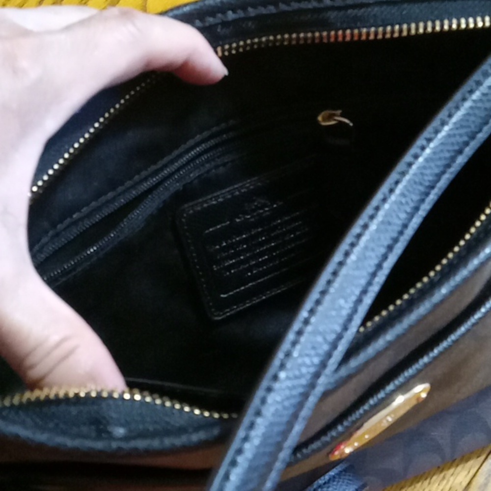 COACH BROWN Purse Handbag New Shoulder Womens - Picture 5 of 10